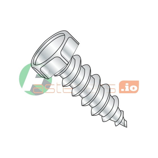 Newport Fasteners Sheet Metal Screw, 5/16" x 1-3/4 in, Zinc Plated Steel Flange Hex Head External Hex Drive, 1000 PK 641673 - main